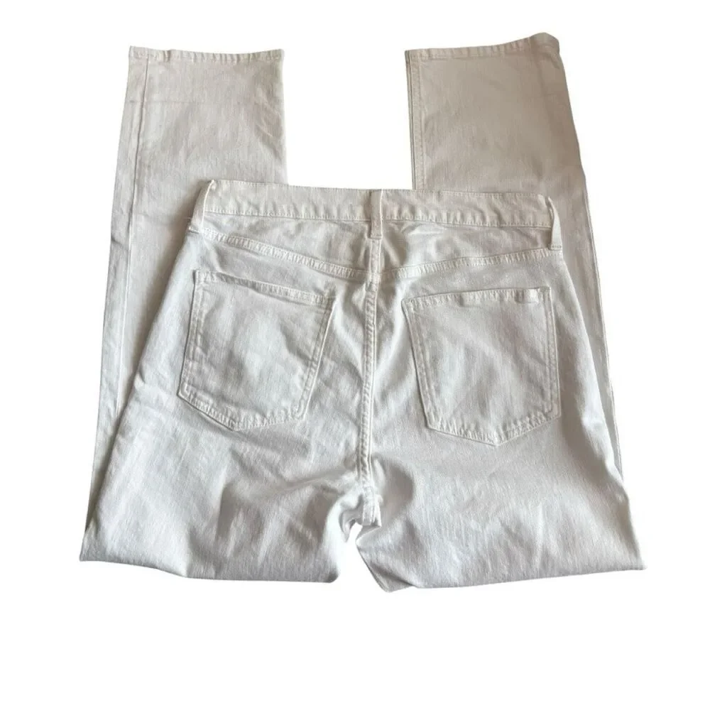 GAP ‘90’s Straight White Jeans Size 12 or 31 Short - Picture 6 of 8